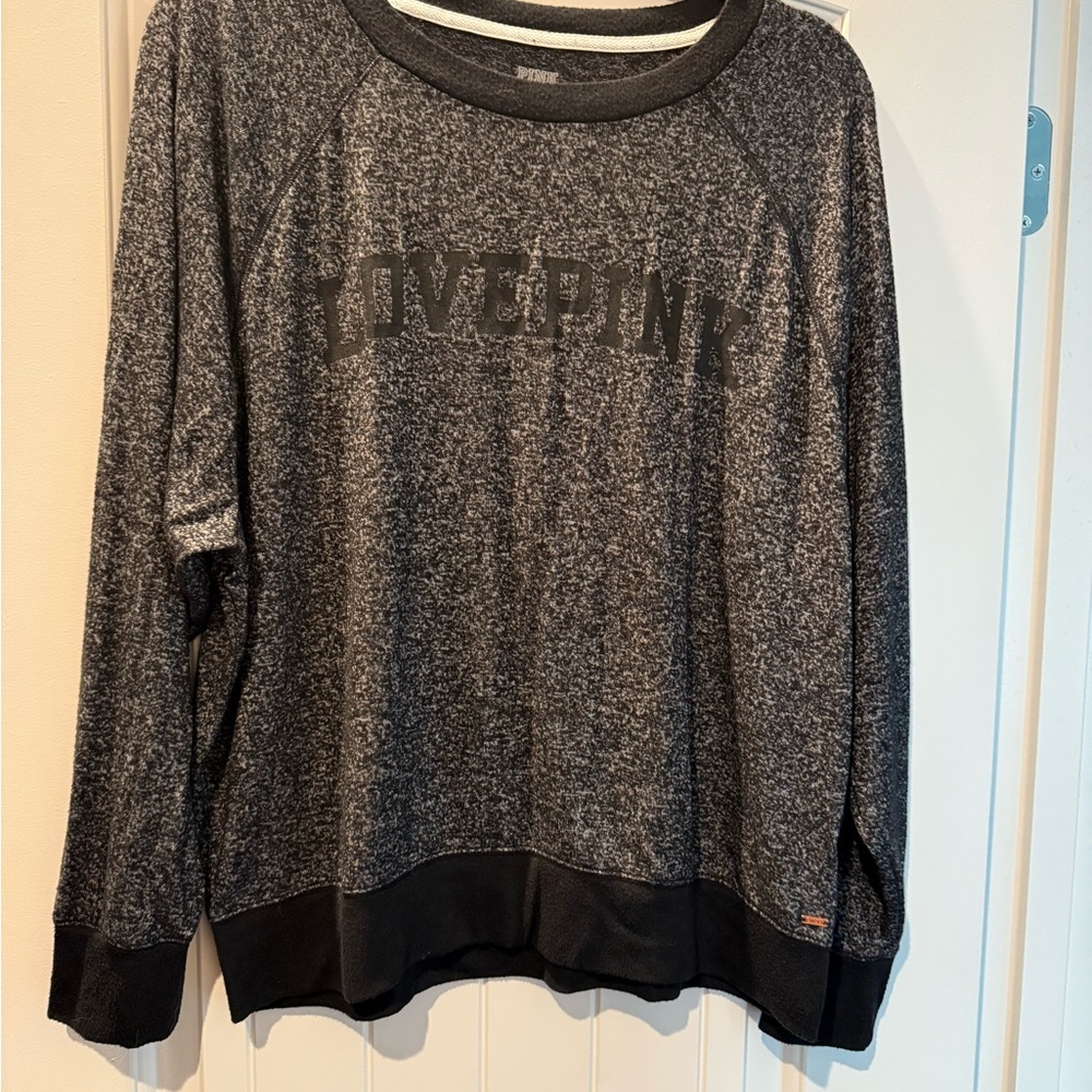Victoria's Secret Black and Gray Sweatshirt